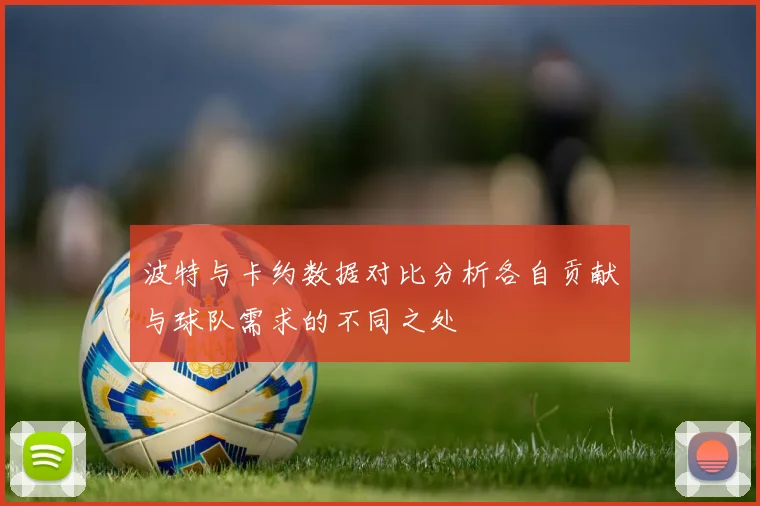 波特与卡约数据对比分析各自贡献与球队需求的不同之处
